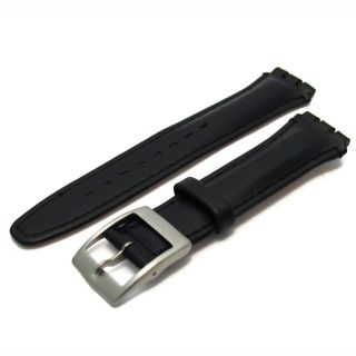 Super Leather Watch Strap Band Compatible with Swatch Irony Chrono 