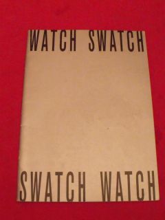 VINTAGE SWATCH WATCH CATALOGUE WATCH SWATCH COLLECTION SPRING/SUMMER 