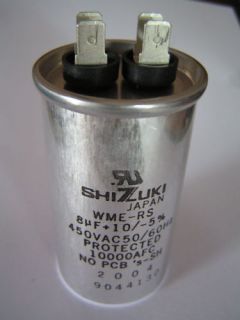 Shizuki Film Capacitor 450VAC 8uf, 4 off