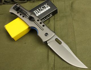 Buck Outdoor Steel Titanium Tactical Folding Saber Hunting Rescue 