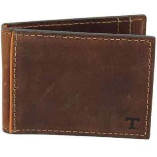 Fossil Tennessee Volunteers Brown Leather Replay Money Clip Billfold 