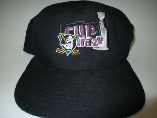   Mighty Ducks New Era Snapback Hat Cap Old Logo NHL Cup Crazy NWOT
