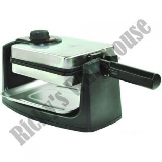 NEW Cookinex Rotary Flip Non Stick Belgian Waffle Iron Grill Pan Maker 