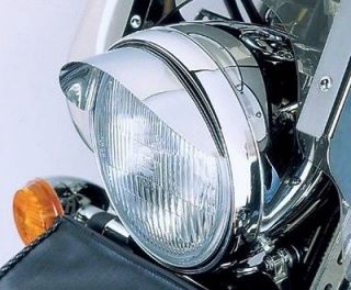 75 CHROME HEADLIGHT VISOR for Harley Davidson