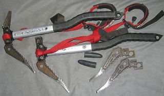 Grivel Evolution ice tools, Adze, Hammer 50cm, Bomber Gear leashes too 