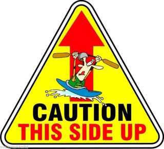 THIS SIDE UP DECAL KAYAK boat jet ski sticker graphic