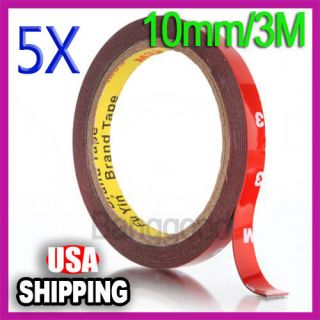   10mm Auto Truck Car Acrylic Foam Double Sided Attachment Tape Adhesive