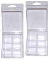 Breakaway 6 Cavity Plastic Wax Tart Melt Clamshell Molds #100