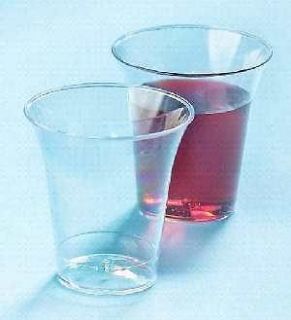 Disposable Plastic Communion Cups Box Of 1000 Clear   1 x 1 5/16