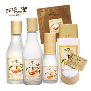 skin food peach sake pore serum/toner/em​ulsion/powder/​BB cream 