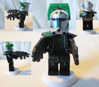 LEGO Star Wars Clone Trooper Commander Gree Custom Mini Figure