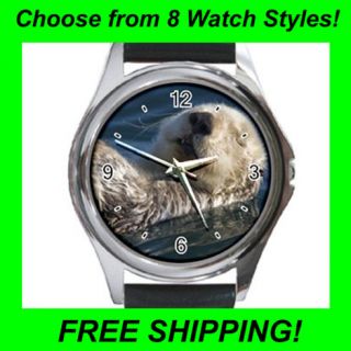 sea otter leather metal watches cc1907 more options watch style