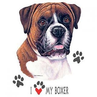 love My Boxer Ears Down Dog T Shirt