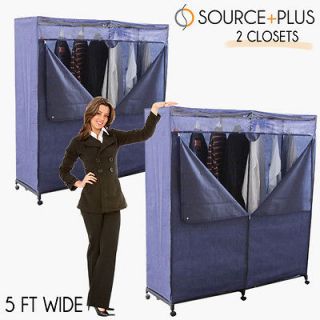 Newly listed 2 x Wardrobe Closet Storage Organizer Hanger Clothes Rack 