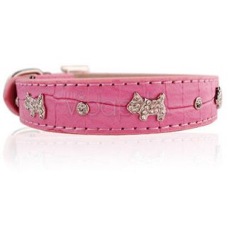 large dog collar pink in Collars & Tags