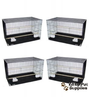 Aviary Breeding Flight Parakeet Cockatiel Bird Cage 3 Cages w/. Stand 