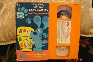 Blues Clues Blues ABCs & 123s Ship 1 VHS $3 or Unlimited For $5 