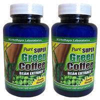 BOTTLES 100% PURE GREEN COFFEE BEAN EXTRACT DR. OZ WEIGHT LOSS 2 