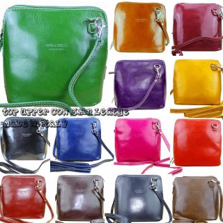   Womens Cross Body Hand Made Leather Shoulder Hand Bag (Italy) Clutch