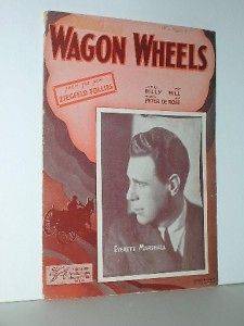 Wagon Wheels Sheet Music Everett Marshall Cover 1934