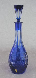 vintage blue wine glasses in Glassware