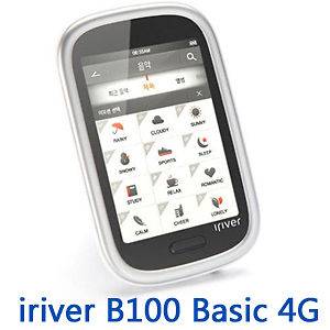 iriver B100 Basic 4G 3.1 Touch  MP4 Player FM Radio Micro SD