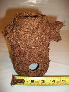 Safe All Natural Coconut Husk Small Tree Trunk For Small Pets Reptiles 