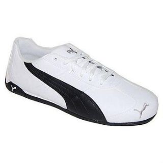Puma Repli Cat Leather 30338905 White Black Mens Sneaker Unisex shoes 