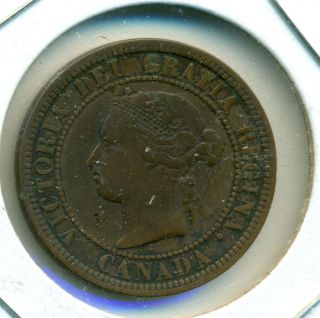 1876 H CANADA LARGE CENT, VERY FINE, READ, , GREAT PRICE