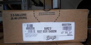 Barqs Root Beer Soda Syrup Concentrate 2.5 Gallon Bag in Box