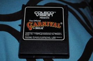 Carnival Colecovision Vintage 1982 Coleco Vision Video Game TESTED 