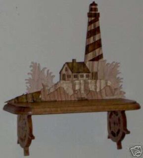 Handmade Lighthouse Wall Shelf Wooden Gifts