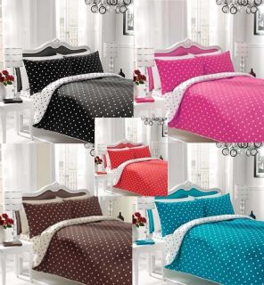Polka Dot Duvet Cover with Pillow case Quilt Cover Bedding set 