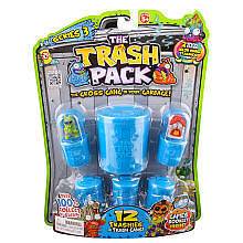 TRASH PACK Trashie Series 3 BLUE CANS 12 Pack Grotweiler & Green Poop 