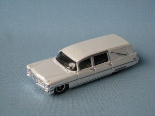 Matchbox 1963 Cadillac Hearse White Body Goth Funeral Toy Model Car