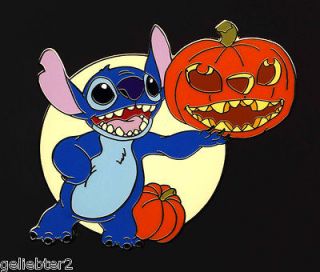   Pins LE 500 Stitch Pumpkin Jack O Lanter​n Halloween Pin on Card