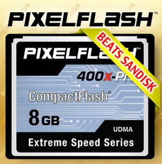 8GB PIXELFLASH 400x Compact Flash Memory 8 GB CF Card Extreme Ultra 