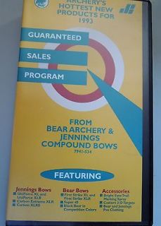Bear Archery & Jennings Compound Bows Sales Program Bowhunting VHS 