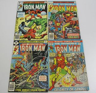 Classic Marvel Comic the Invincible Iron Man Lot #45, #98, #105, #133 