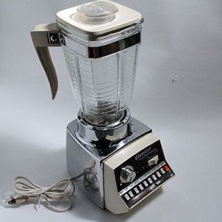 Vintage Osterizer Cyclomatic Blender Chrome & Brown Works Great