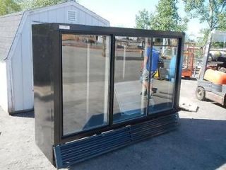 HEAVY DUTY COMMERCIAL BUSH REFRIGERATED 3 GLASS DOOR FLOWER DISPLAY 