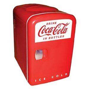 Koolatron KWC 4 Coca Cola 6 Can Mini Fridge Cooler TRAVEL Soda 