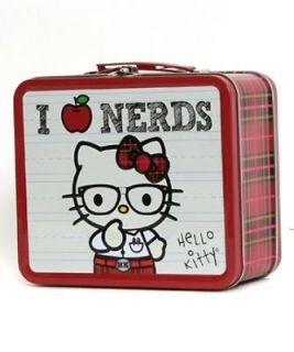 Hello Kitty I Love Nerds Metal Lunchbox Lunch Box