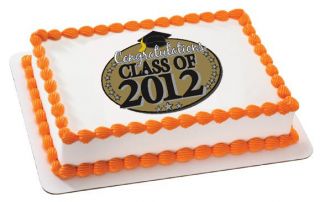 Graduation Class of 2012 Edible Cake OR Cupcake Toppers Decoration by 