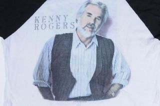   Kenny Rogers The 86 Tour ¾ Sleeve Country Concert T Shirt Size M