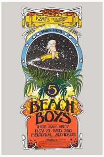 The Beach Boys at the Sacramento Memorial Poster 1973