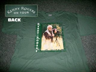 KENNY ROGERS country tour T shirt XXL green 2X