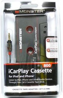 Monster iCarPlay AUTO/CAR Cassette Adapter for IPOD/IPHONE/MP​3