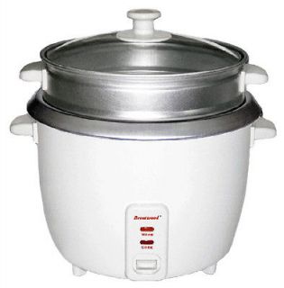 Brentwood 8 CUP RICE COOKER Electric Auto Warm Glass Lid 1.5L BRAND 