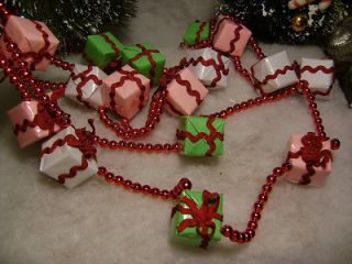 feet Sugar plum Dreams Christmas Present Beaded Tree Garland Martha 